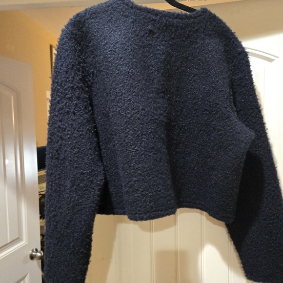 H&M Navy Blue Cardigan with Gold Buttons - Picture 7 of 8